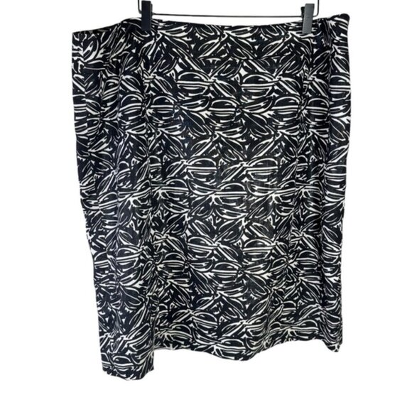 Lafayette 148 New York Dresses & Skirts - Lafayette 148 Black White Linen Pencil Skirt Size 18